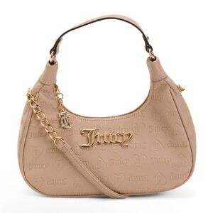 💕 Juicy Couture Beige Shoulder Bag with Gold Accents 💕